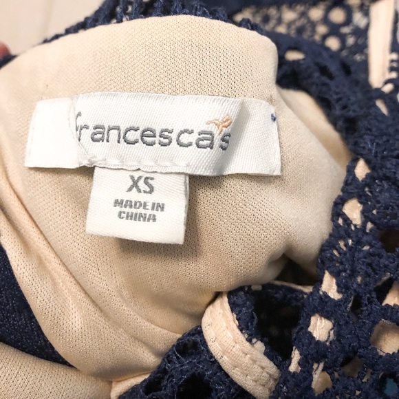 Francesca’s Navy Cutout Dress XS - Picture 3 of 3